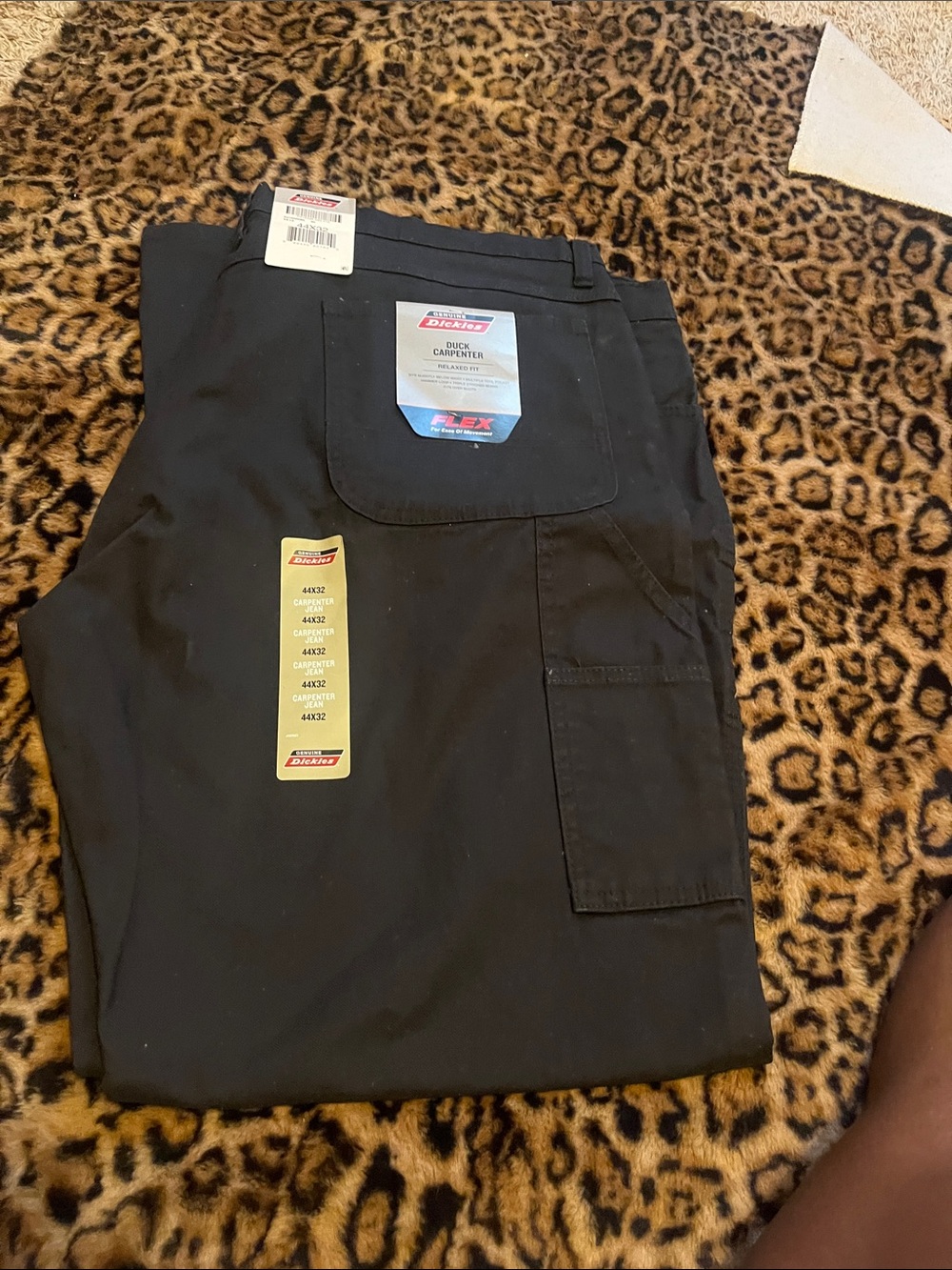 Dickies Men’s Black Cargo Duck Work Pants